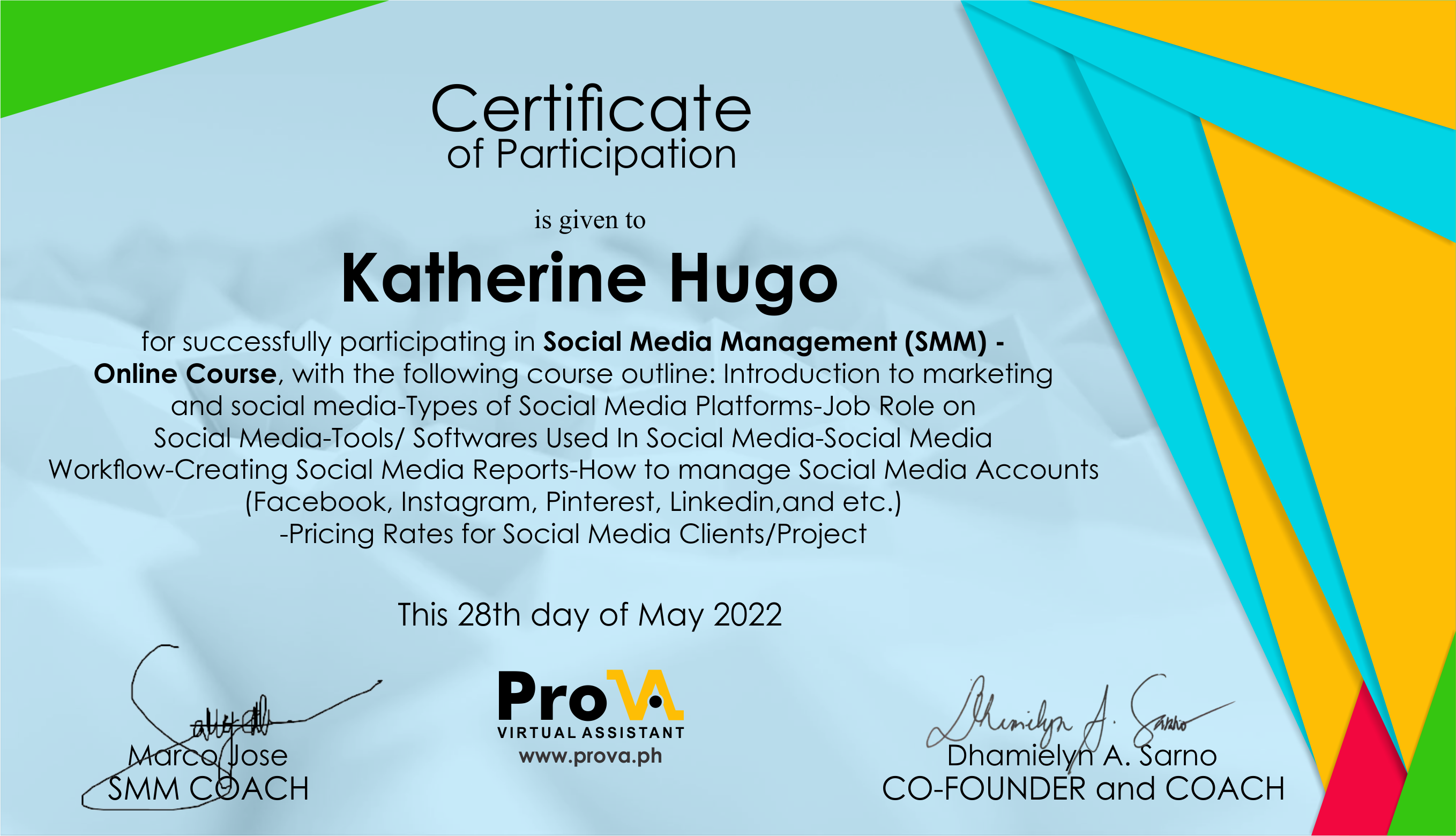 Pro VA Social Media Management Online Course