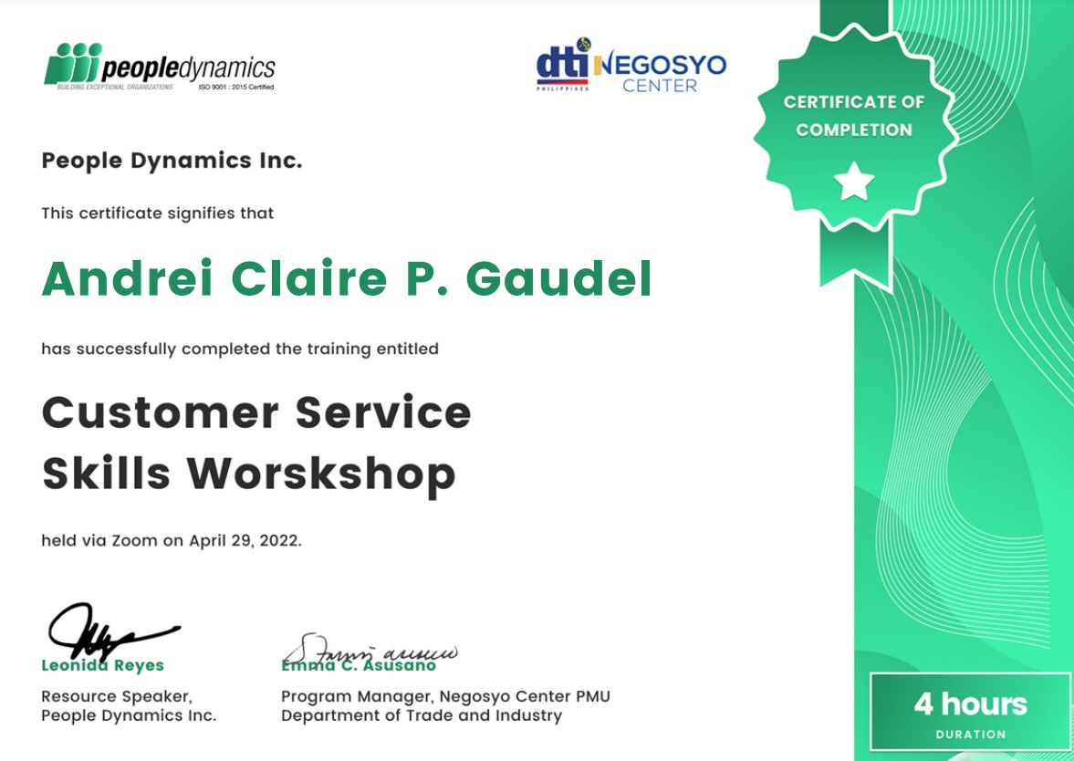 Customer Service Skills Workshop