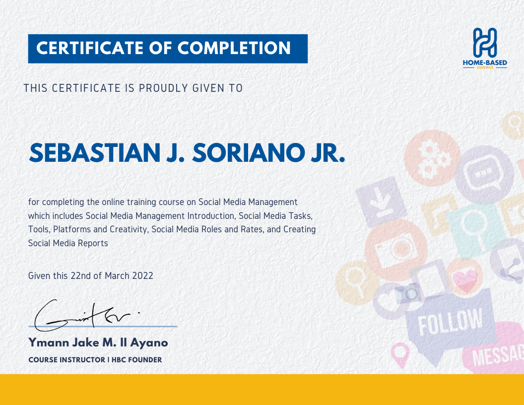 Social Media Management Certificate