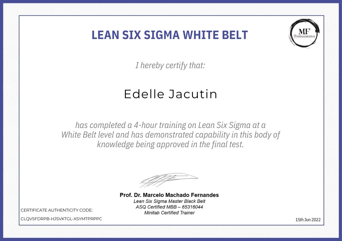 Lean Six Sigma - White Belt