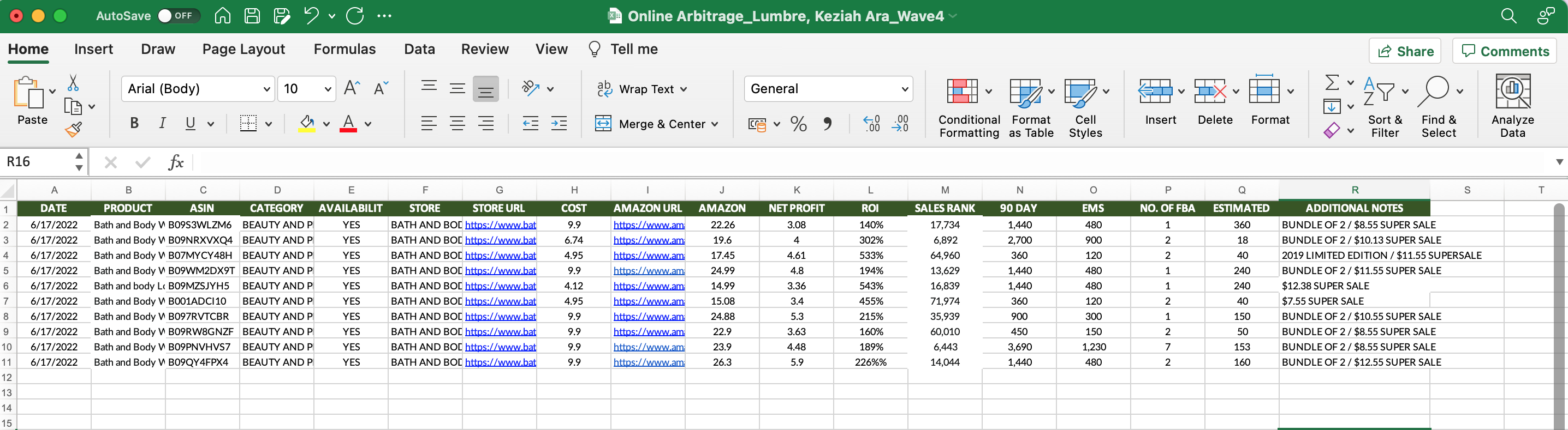 Online Arbitrage_Proof of Training