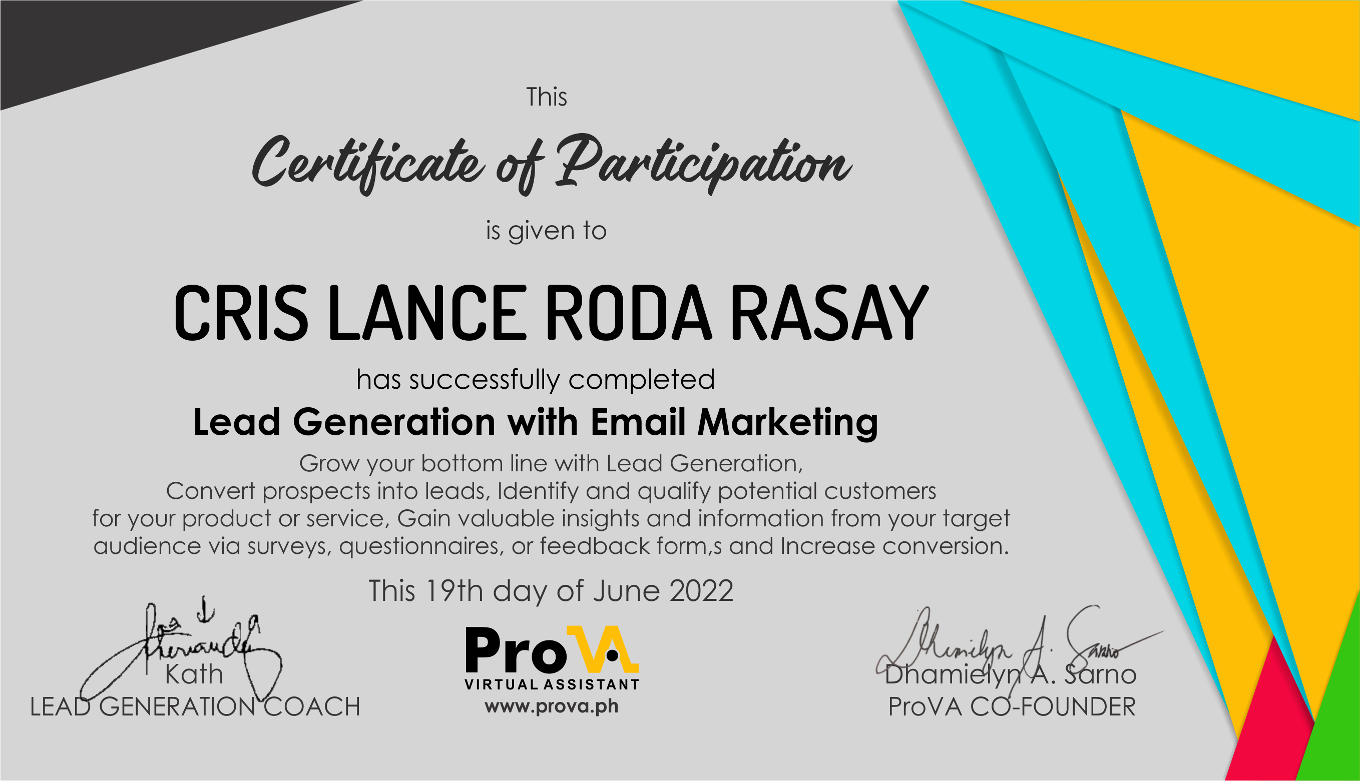 LEAD GENERATION WITH EMAIL MARKETING TRAINING