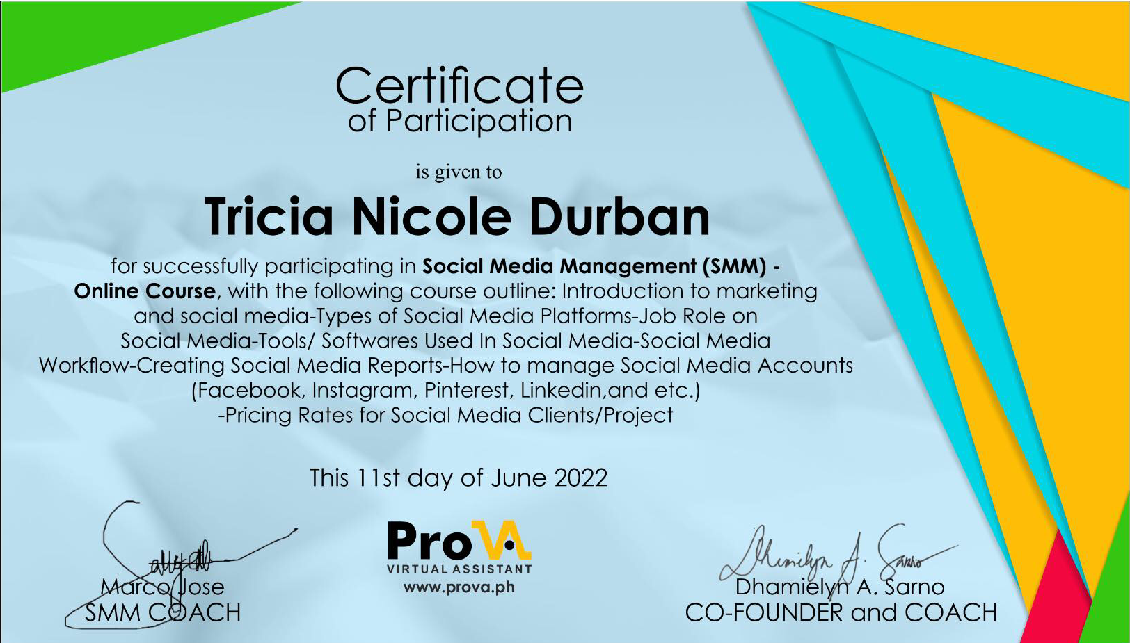 Social Media Management Online Course