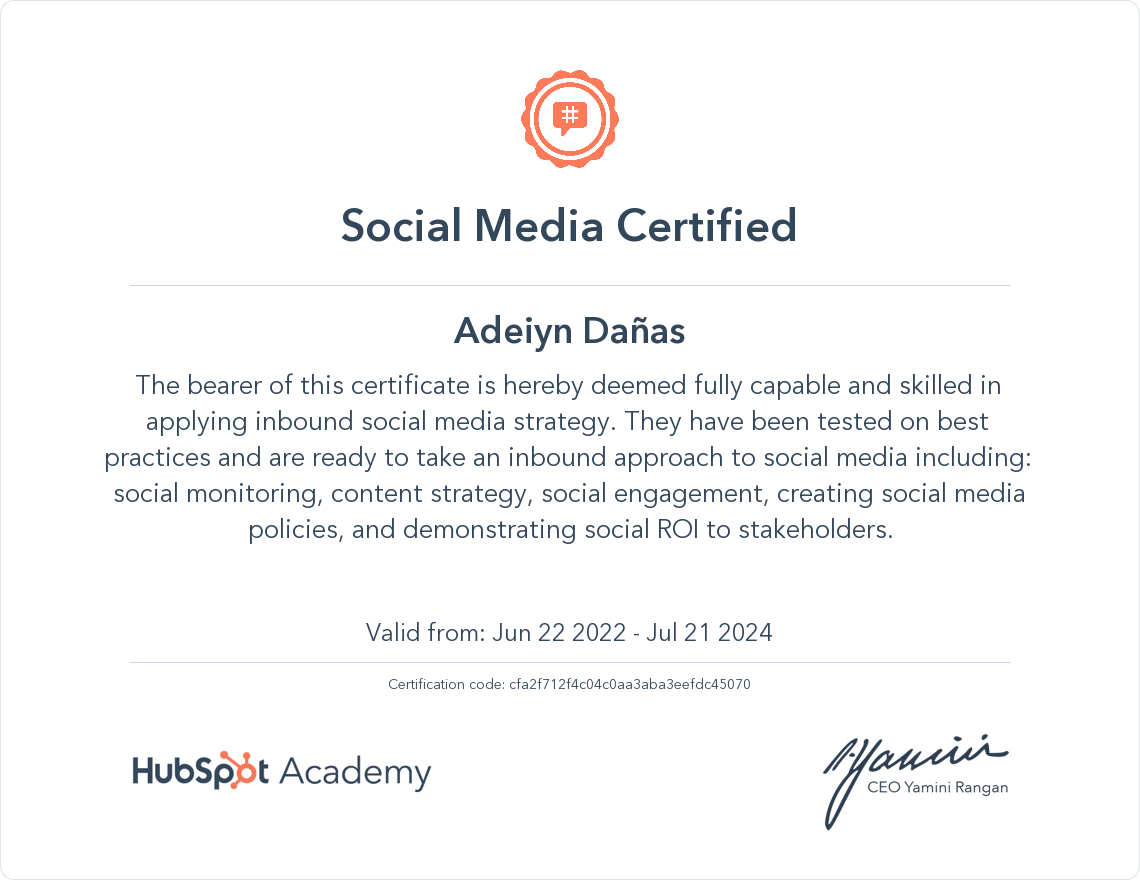 Social Media Certified