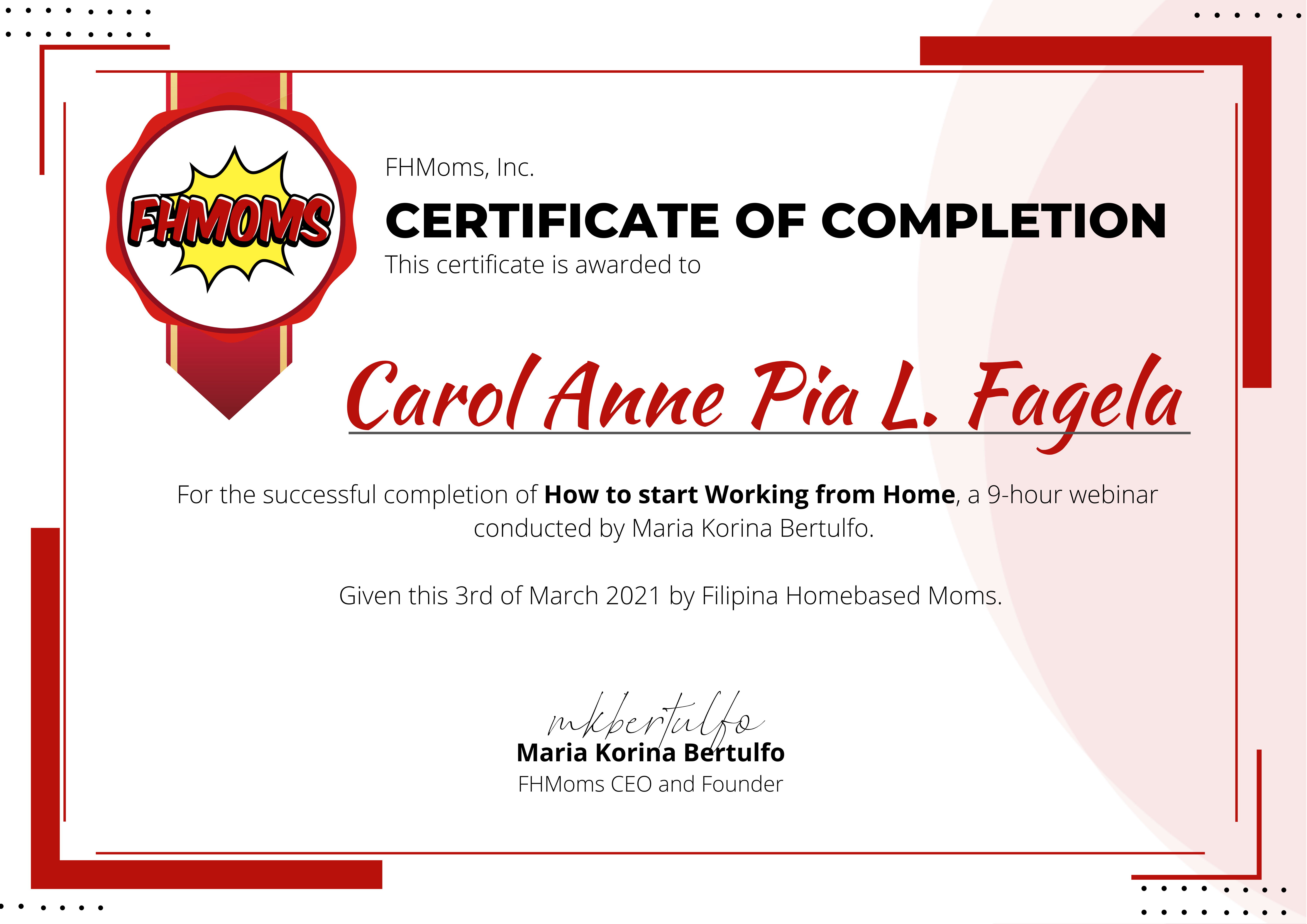 Certificate