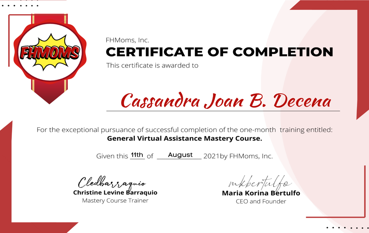 General Virtual Assistance Mastery Course