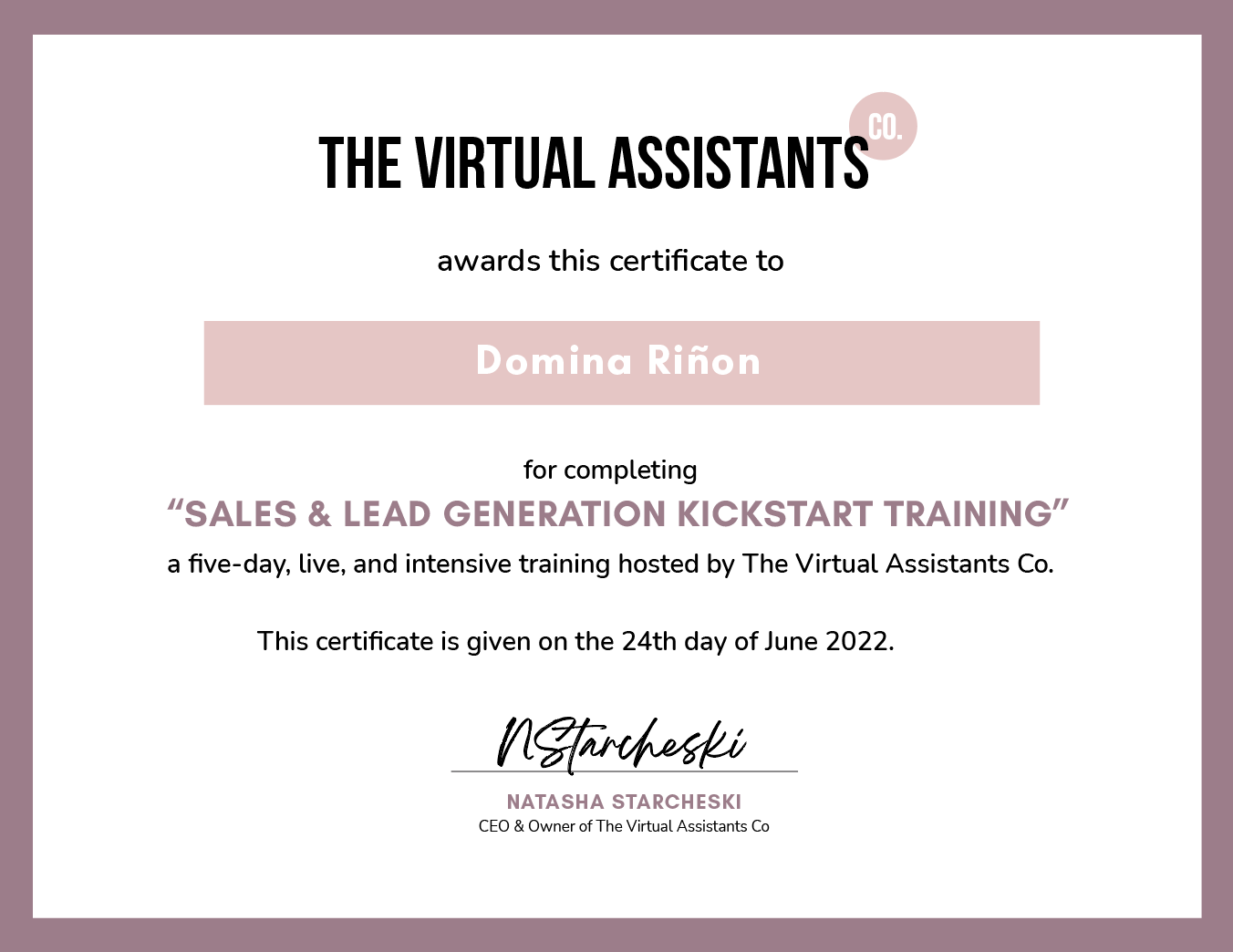 Sales & Lead Generation Kickstart Training