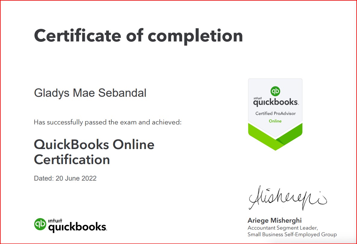 Quickbooks Online Certification