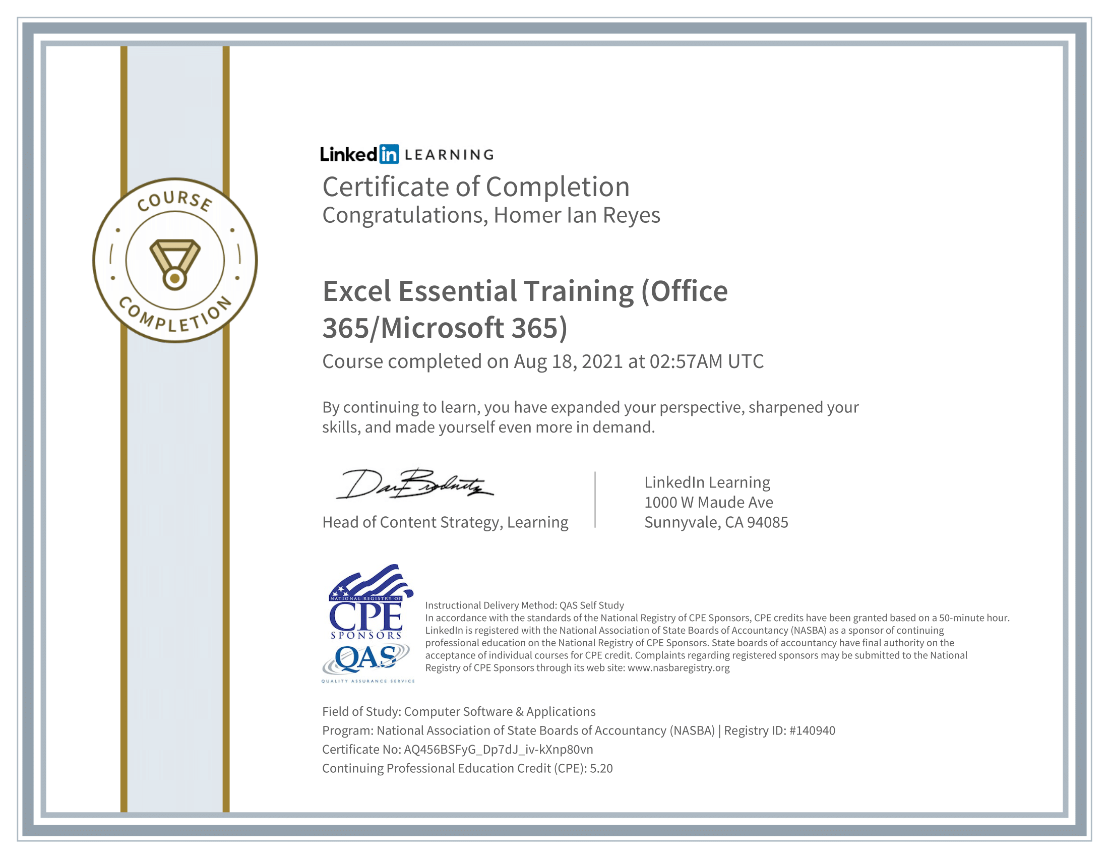 Excel Essential Training (Office 365/Microsoft 365)