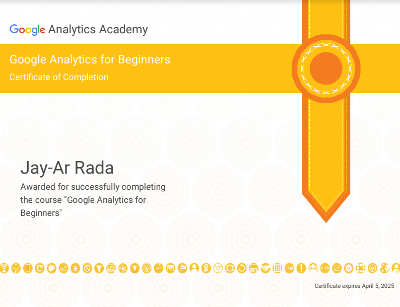 Google Analytics Certificate