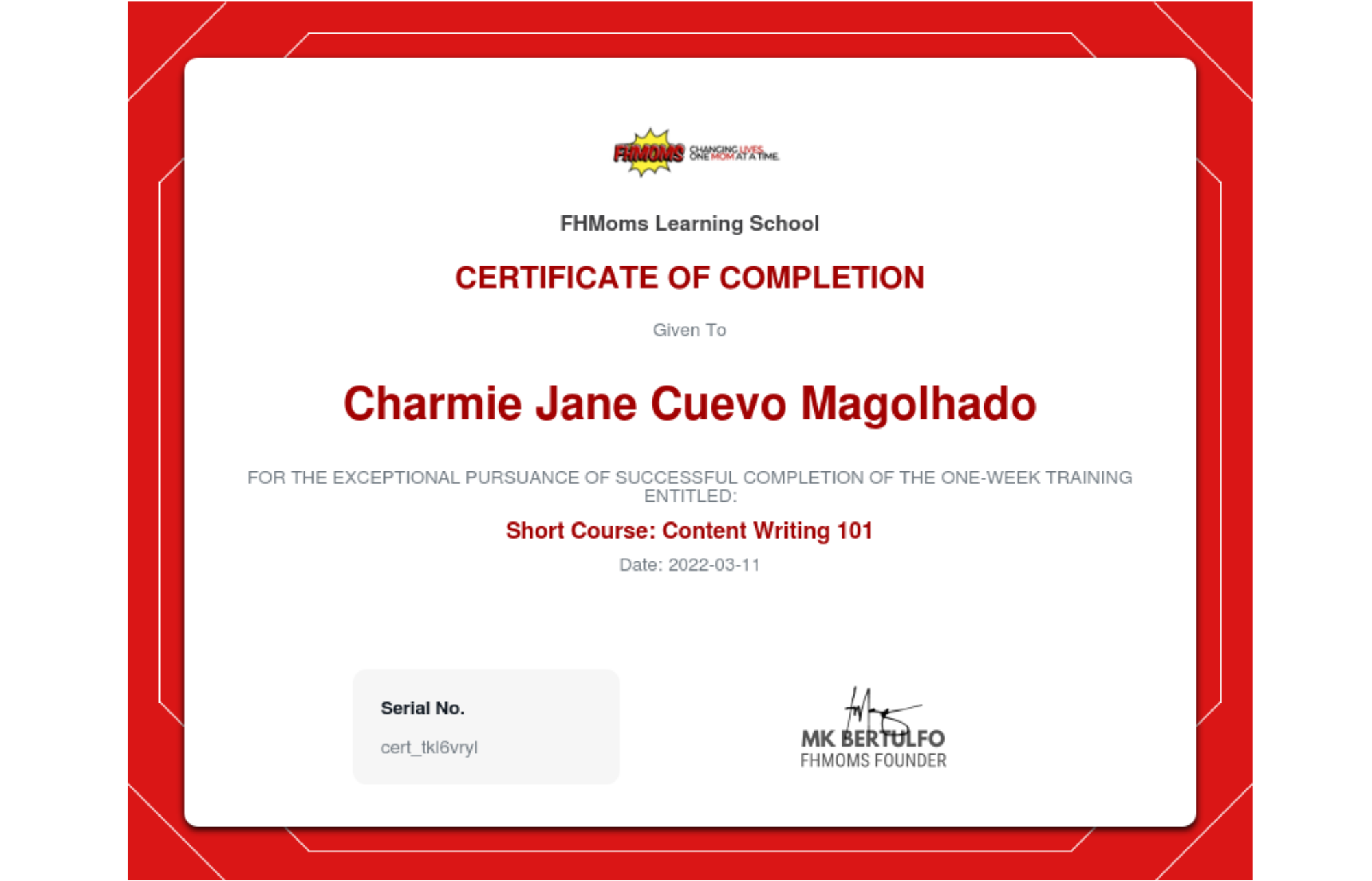 Content Writing and Copywriting Course