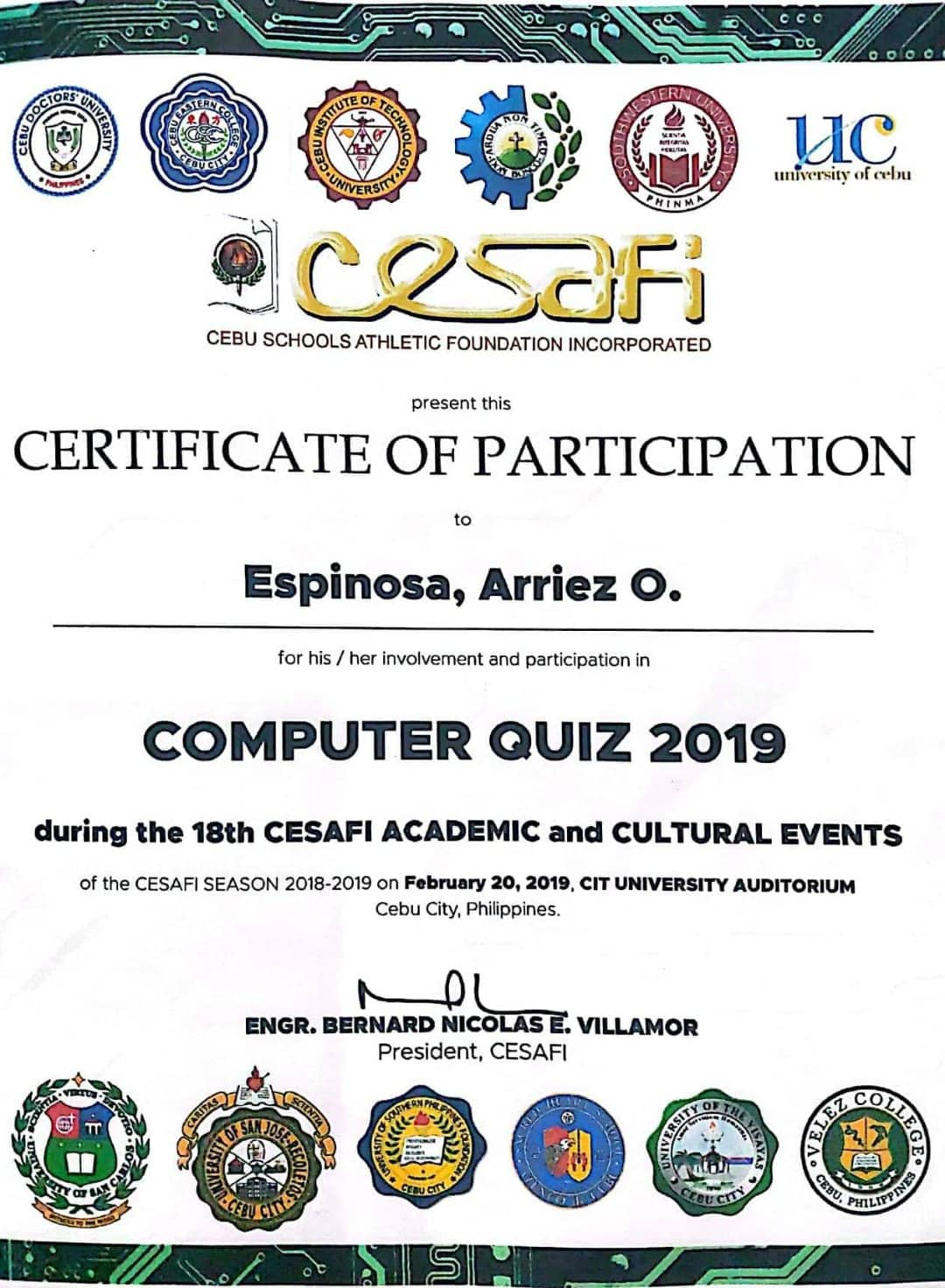 CESAFI Computer Quiz