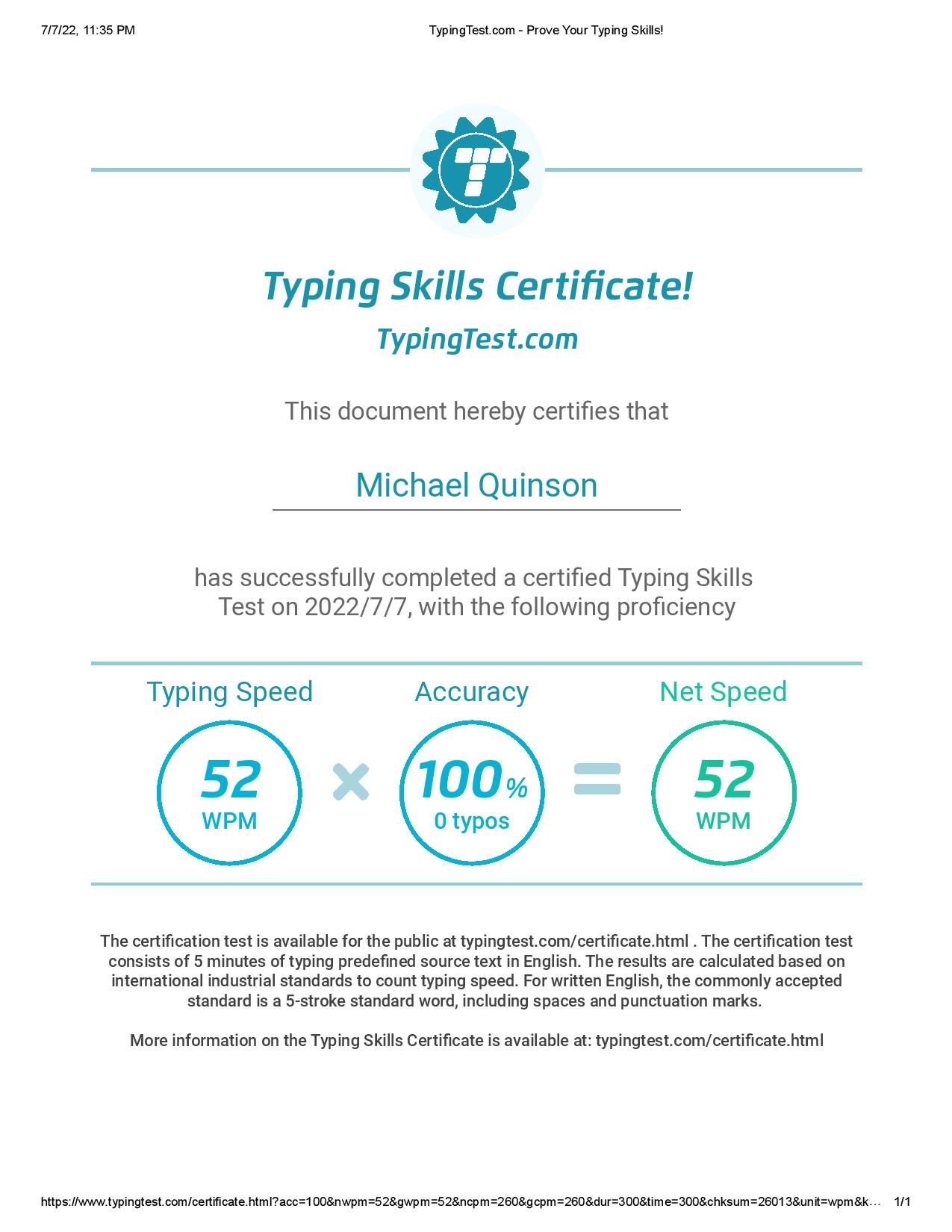 Typing Test