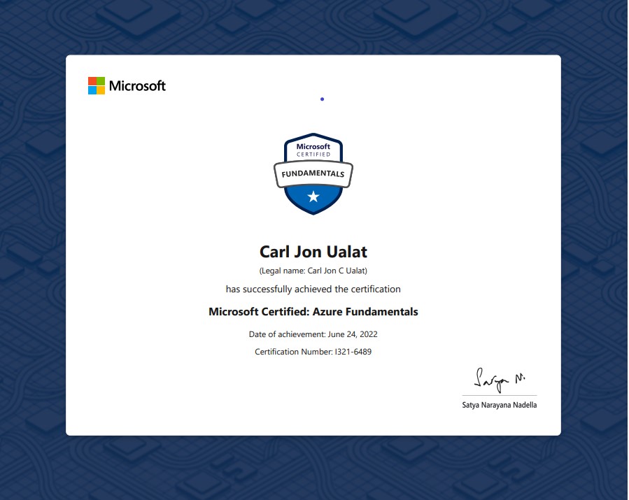 Azure Fundamentals Certification