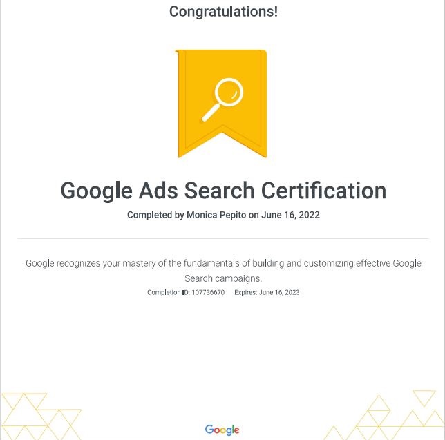 Google Ads Search Certification