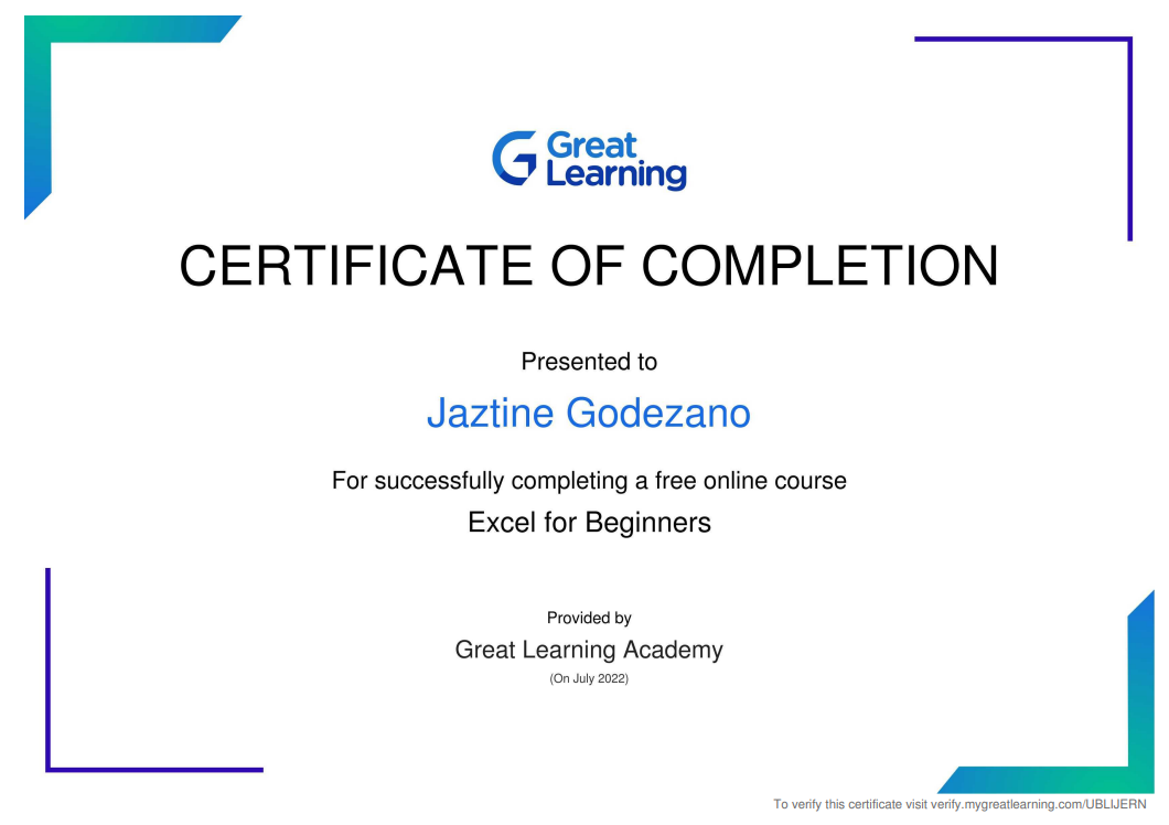 Book keeping Certificate