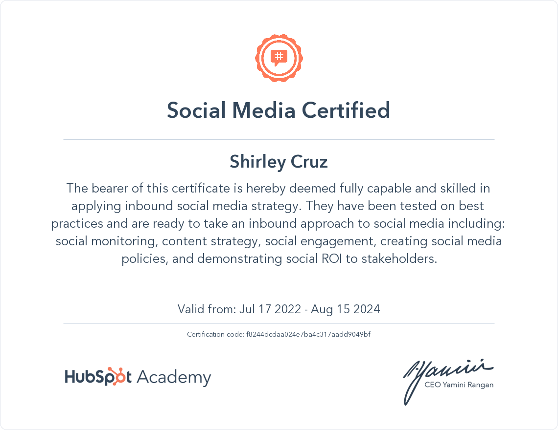 Social Media Certified