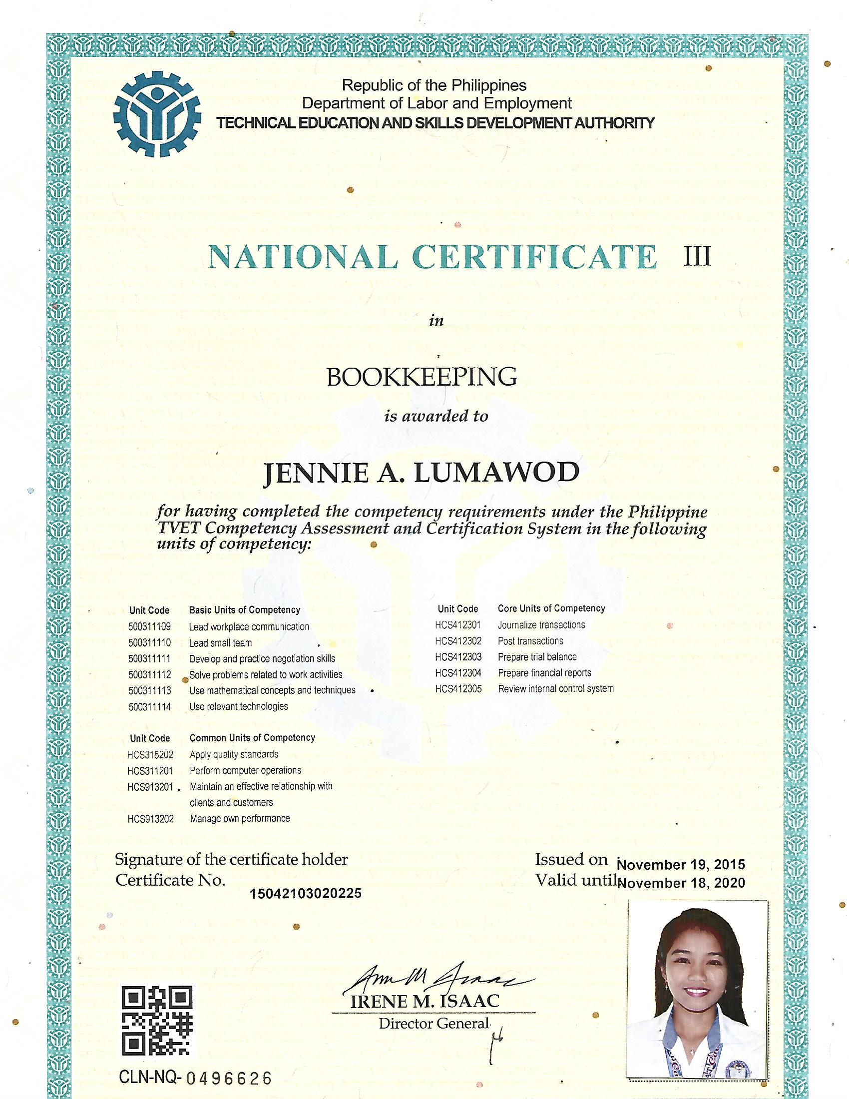 NC III BOOKKEEPING