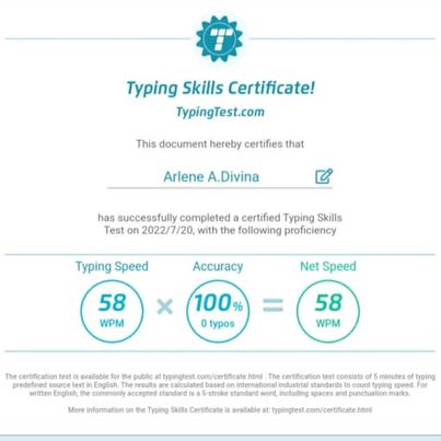 Typing test