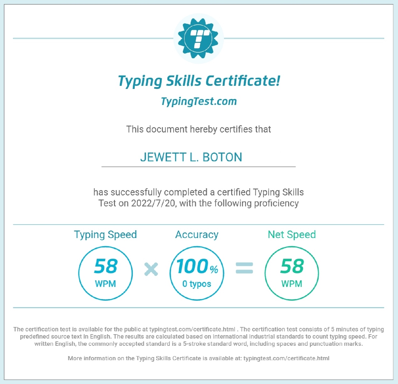 TYPING TEST