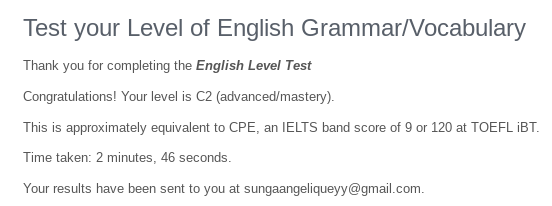 English Level Test