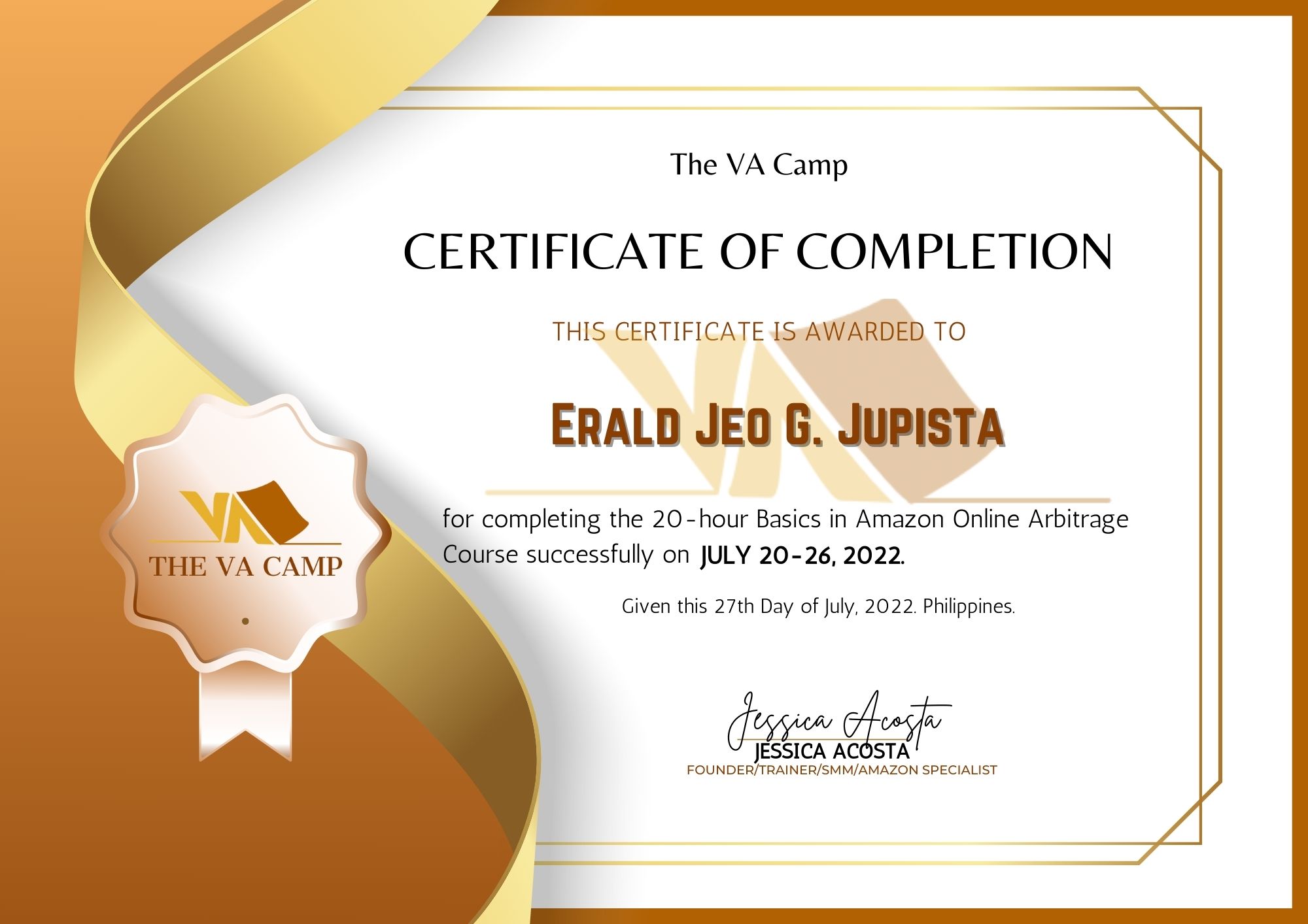 Certificate