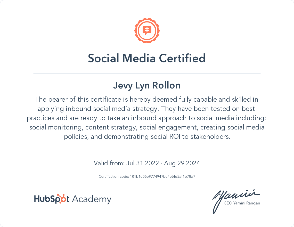 Social Media Certified