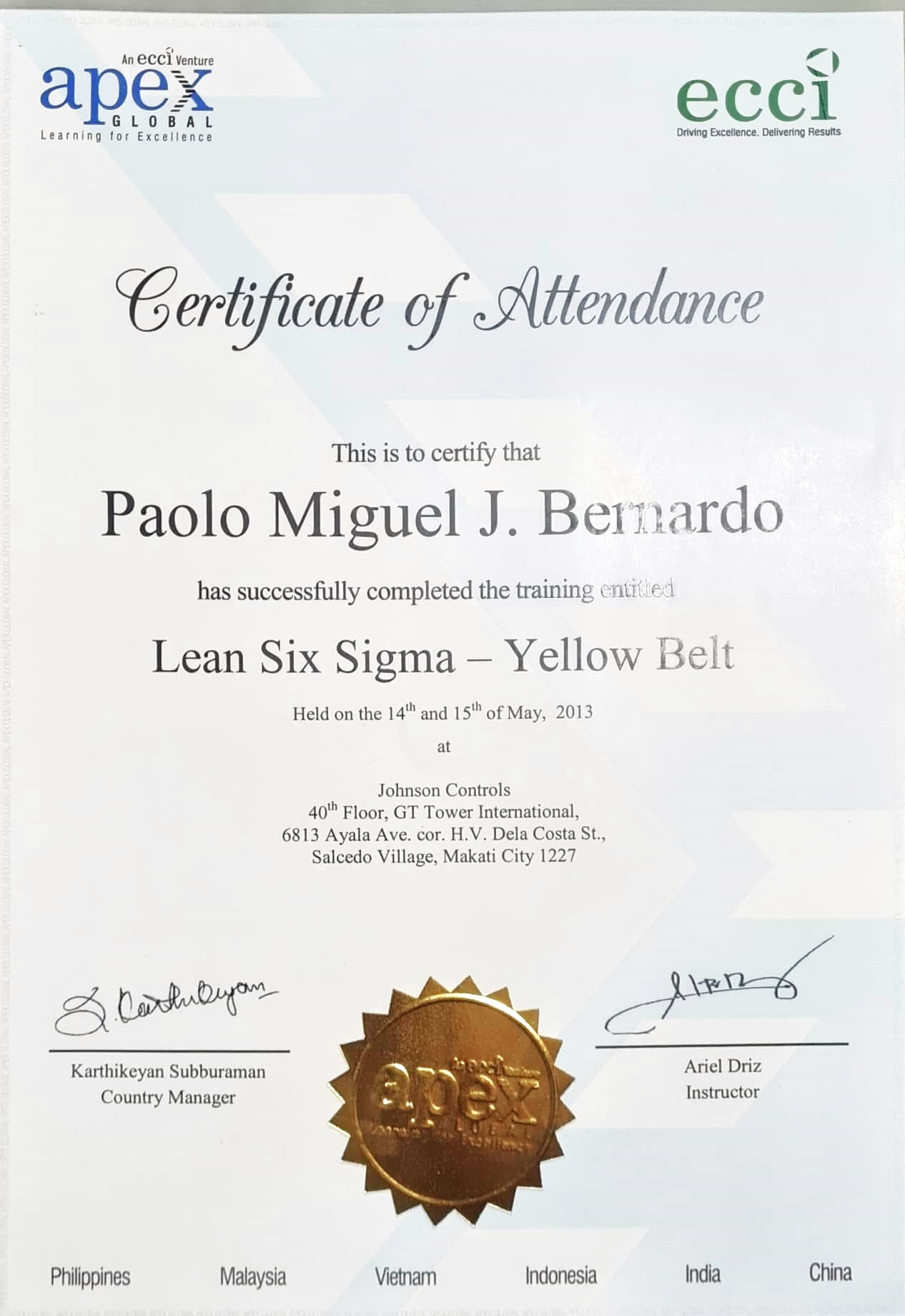 Lean Six Sigma - Yellow Belt