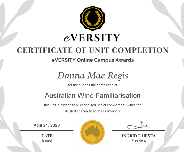 Everisty - Australian WIne Familiarization