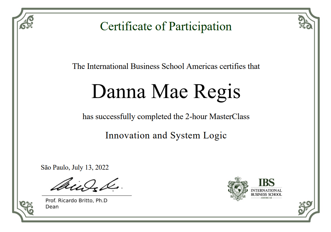 International Business School Americas - Innovation and System Logic