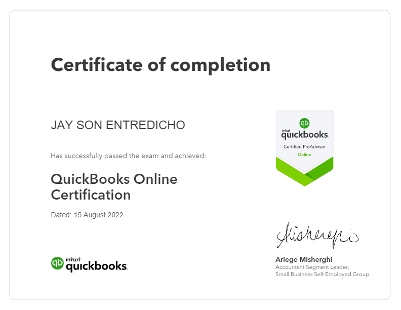 QuickBooks Online Certification