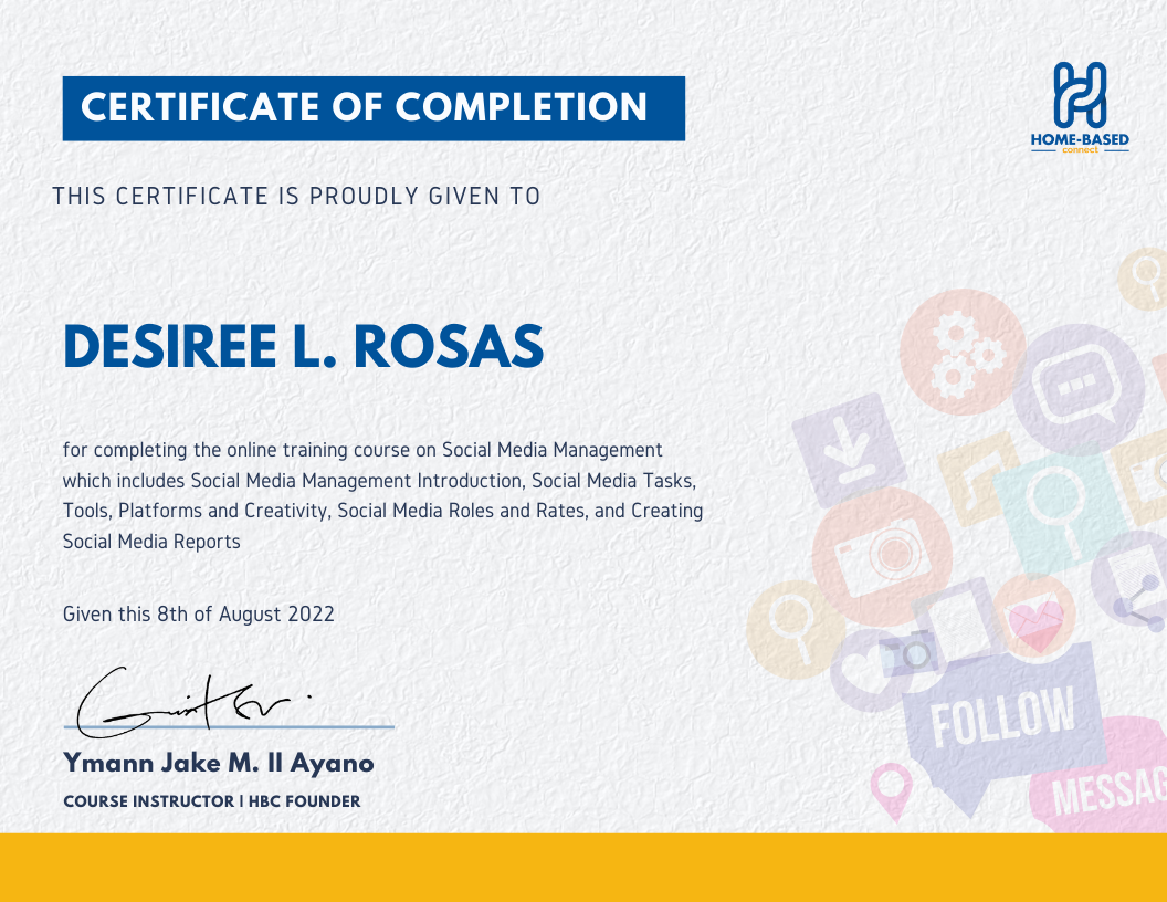 Social Media Management Course