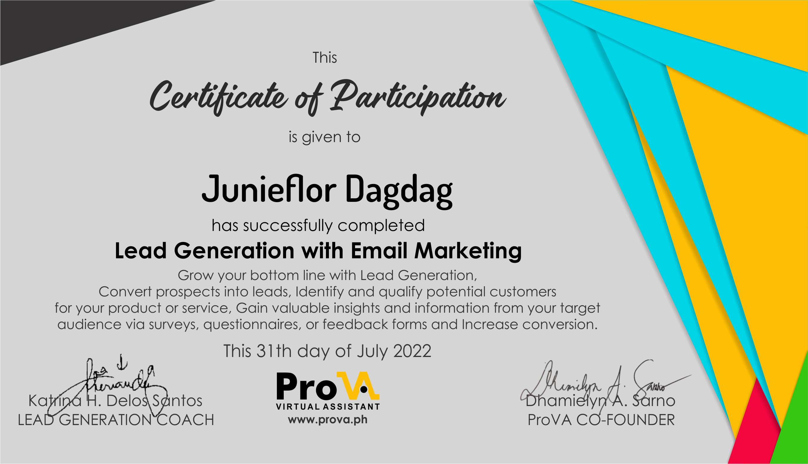 junieflor-dagdag-lead-generation-specialist-myprofile