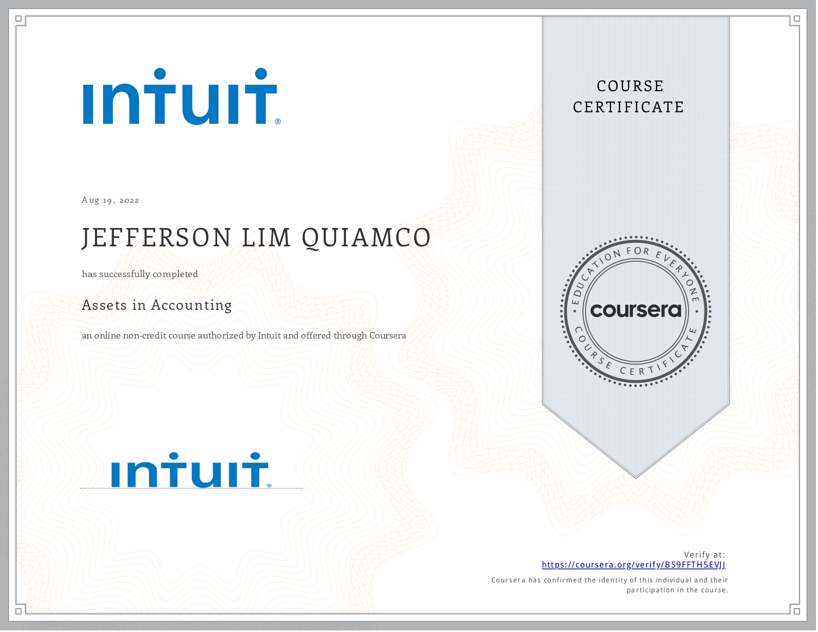 Intuit Assets in Accounting