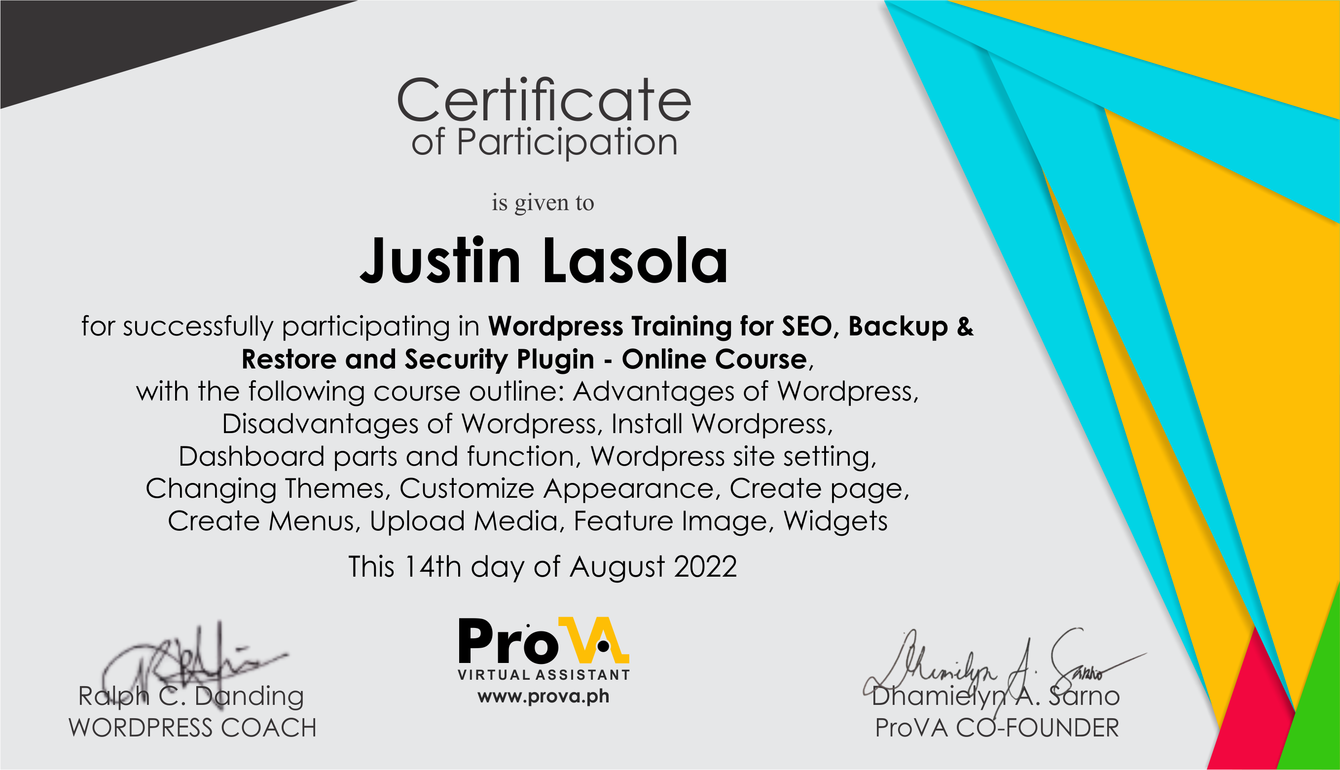 WordPress Certification