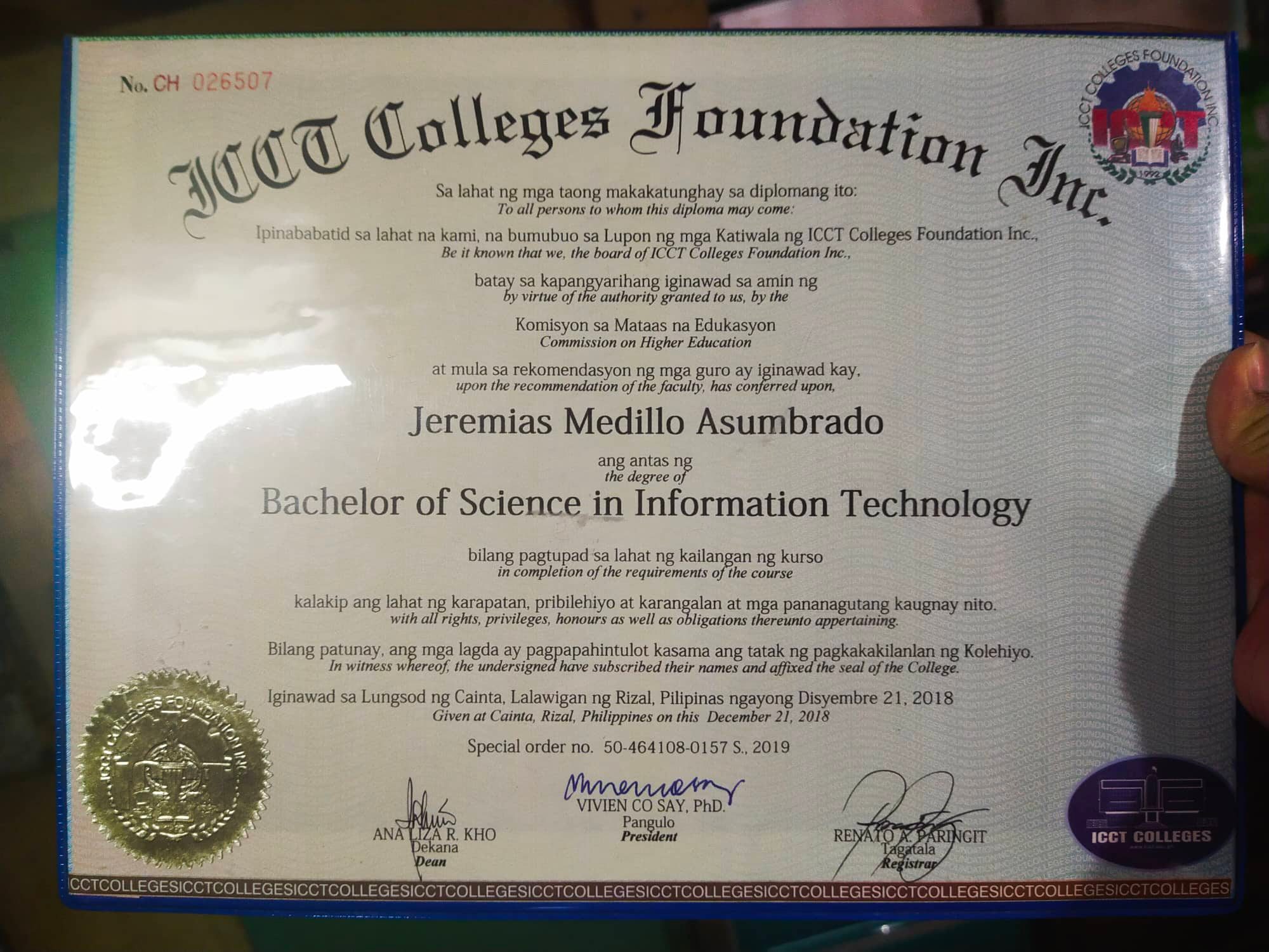 Bachelor of Science in Information Technology