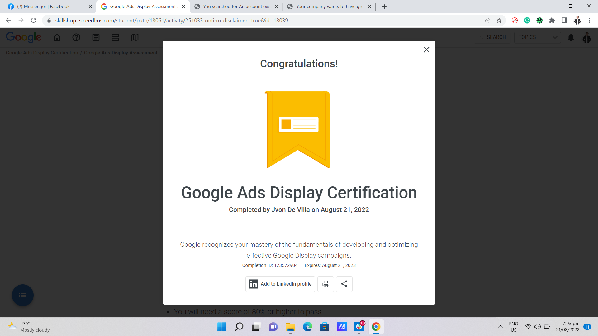 Google Ads Certification