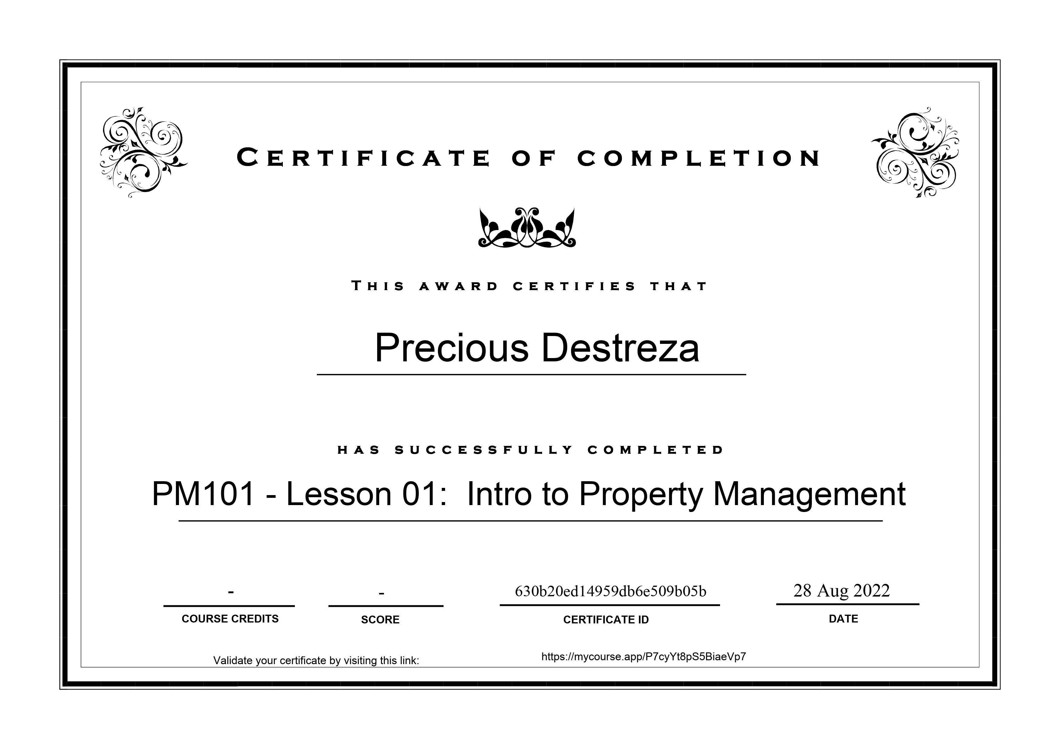 Intro to Property Management