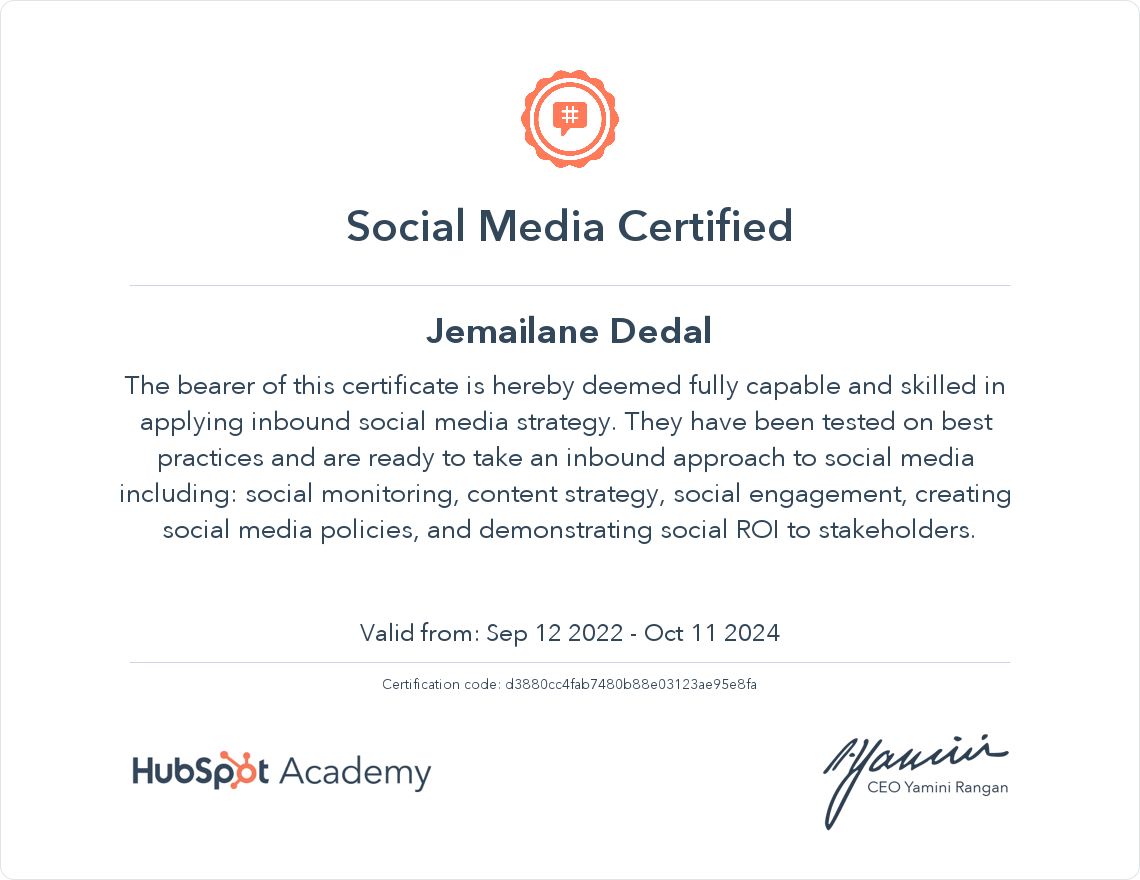 Social Media Certified