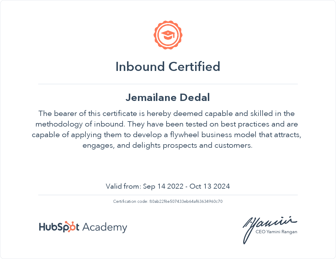 Inbound Certified