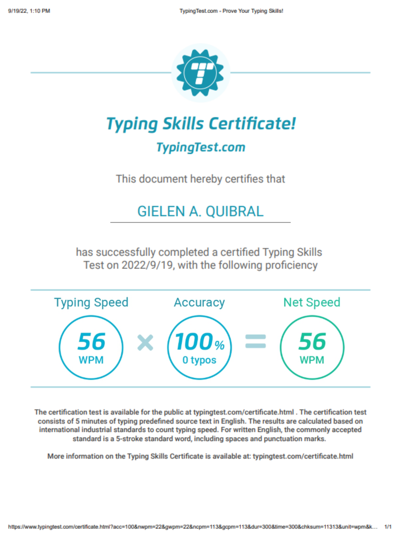 Typing Test