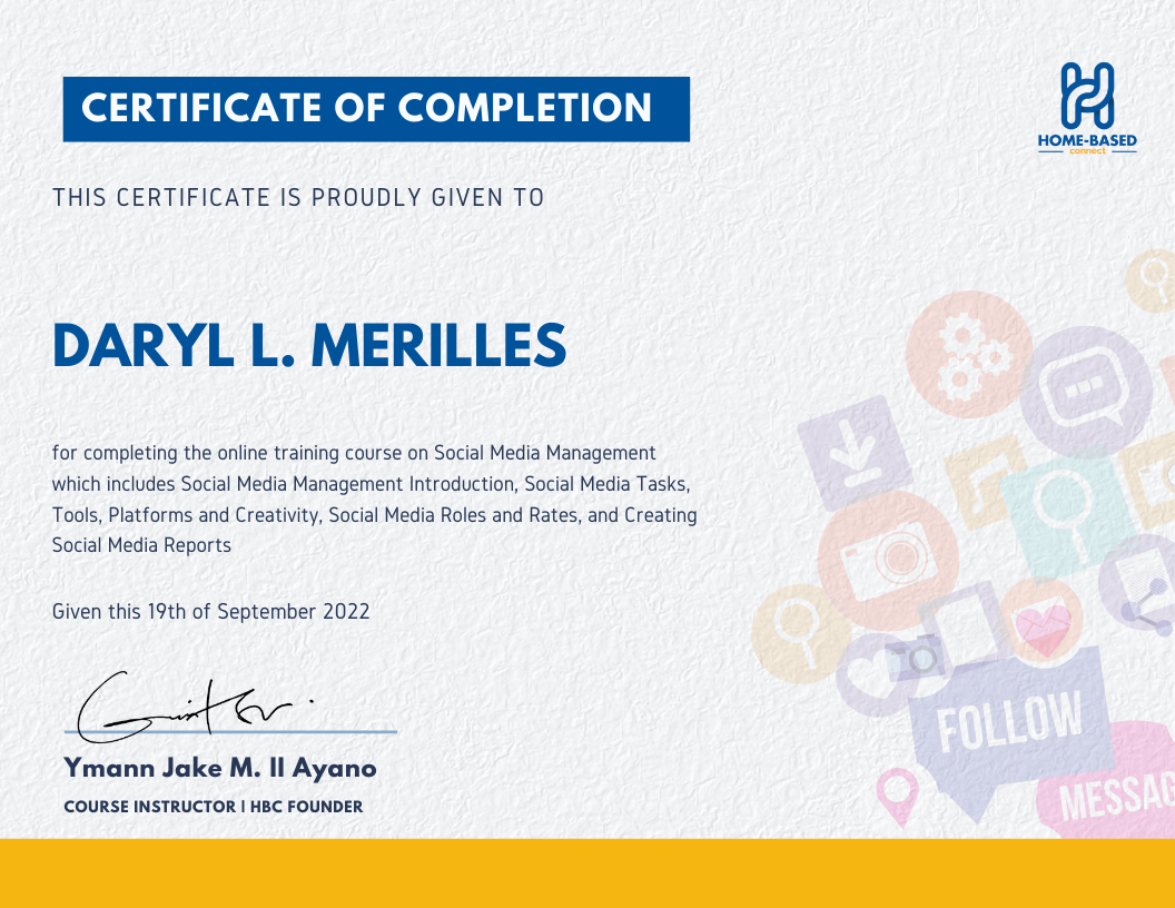 Social Media Manager Certificate