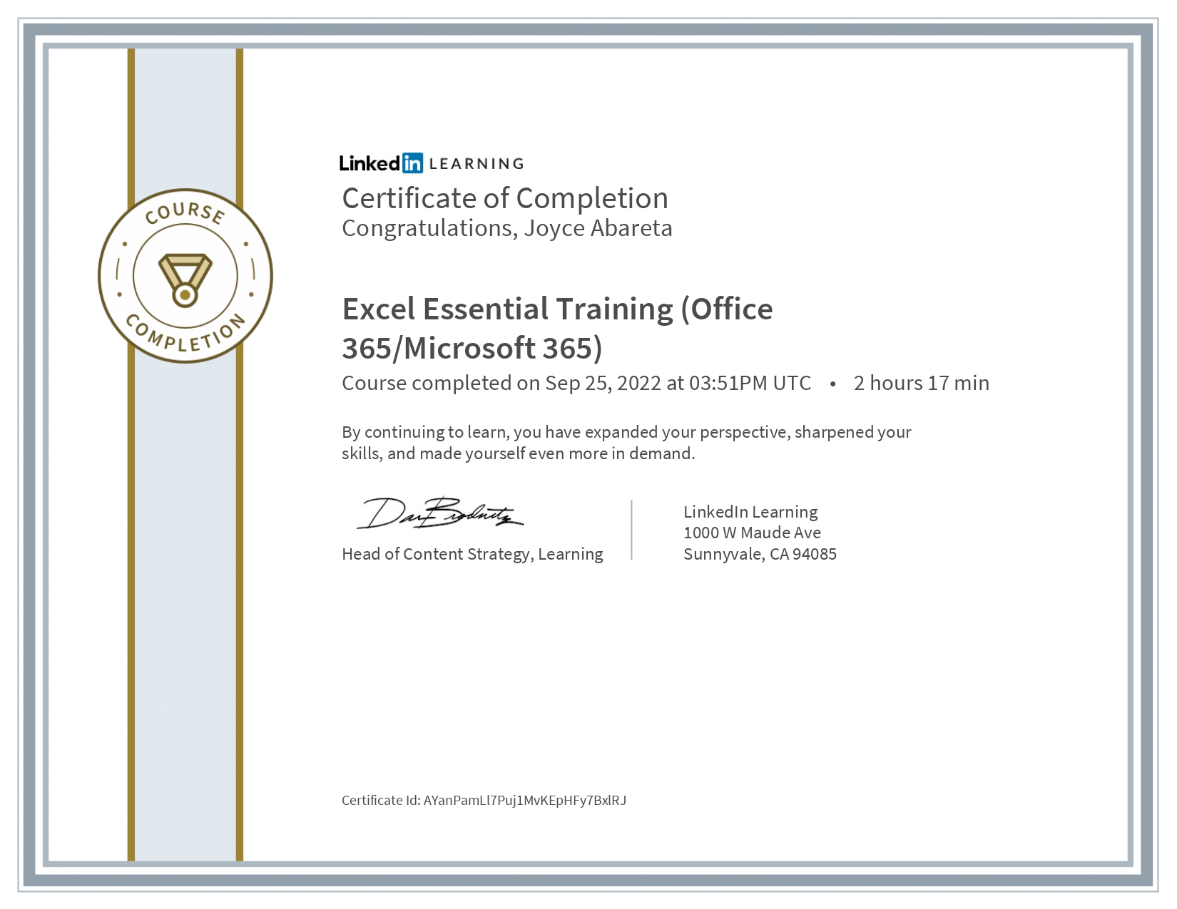 Excel Essential Training (Office 365/Microsoft 365)