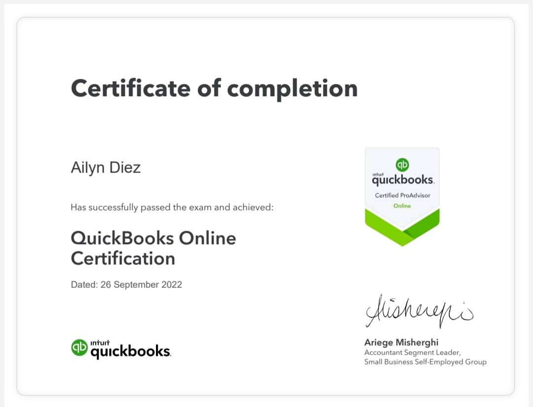 QBO Certification