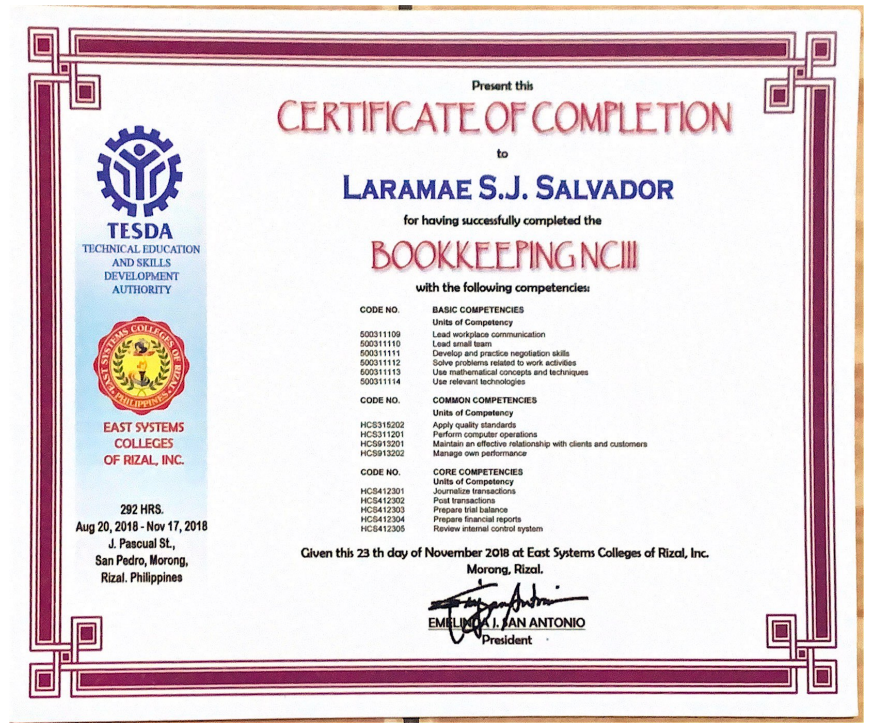 Certificate