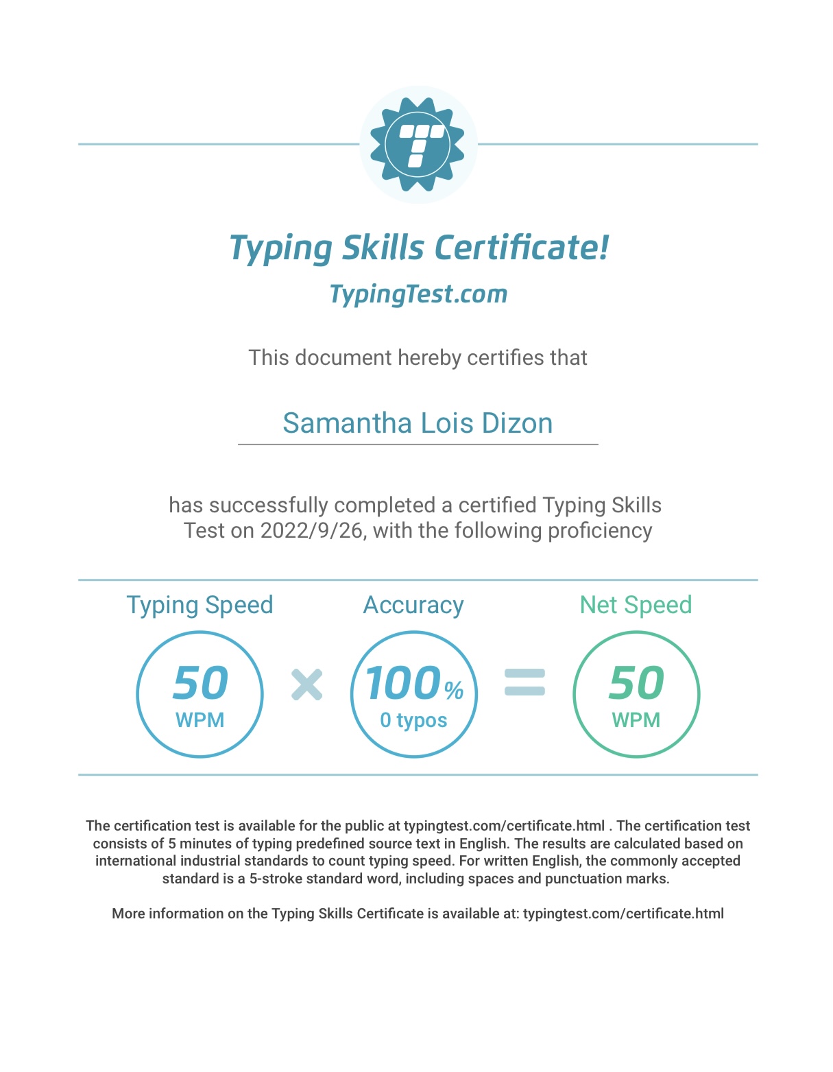 TYPING TEST