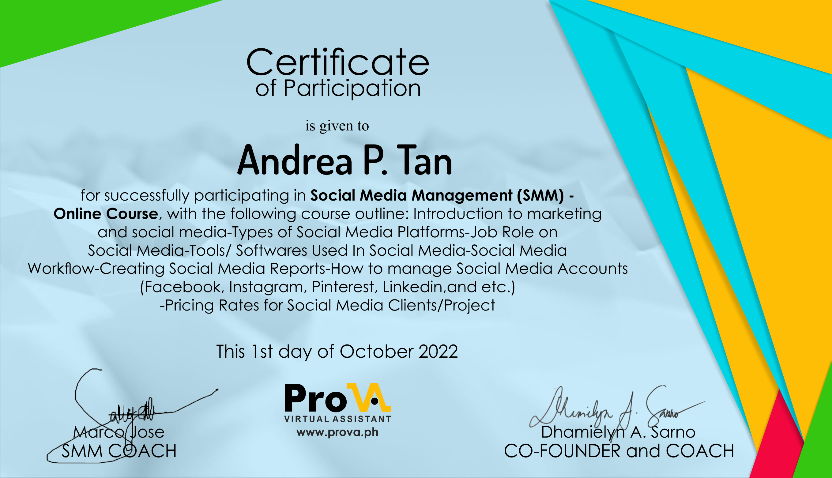 Social Media Management (SMM)