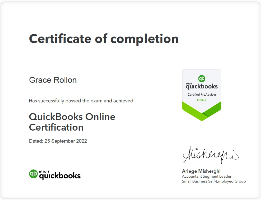 QuickBooks Online Certification