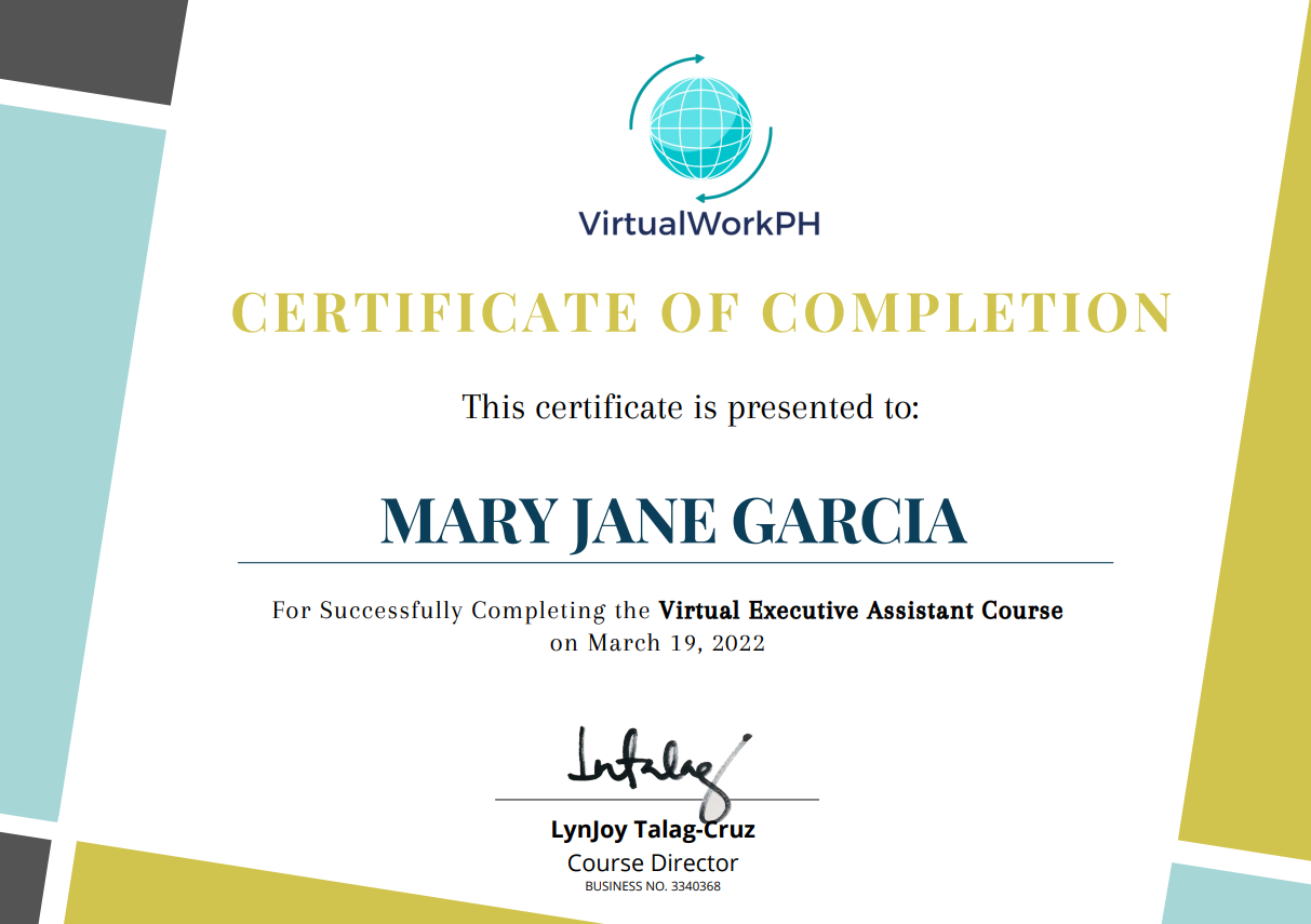 Executive Virtual Assistant Course