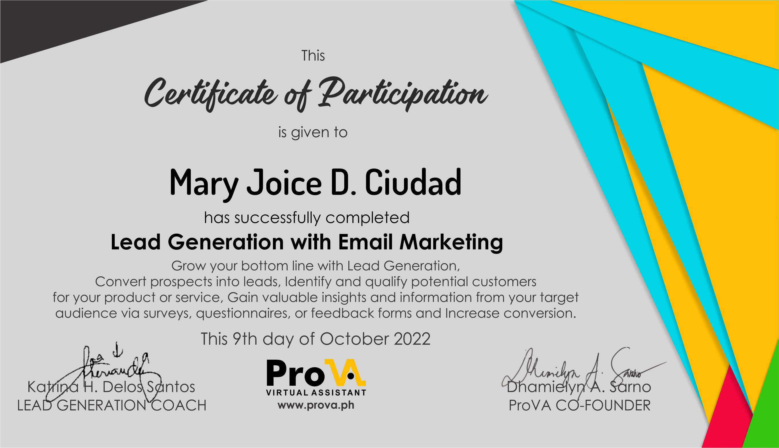 ProVA -Lead Generation with Email Marketing